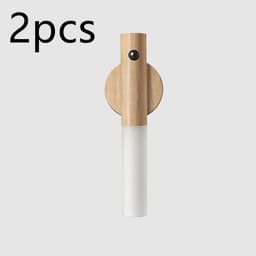 image-Auto LED USB Magnetic Wood Wireless Night Light Corridors Porch Lights PIR Motion Sensor Wall Light Cabinet Lamp