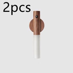 image-Auto LED USB Magnetic Wood Wireless Night Light Corridors Porch Lights PIR Motion Sensor Wall Light Cabinet Lamp