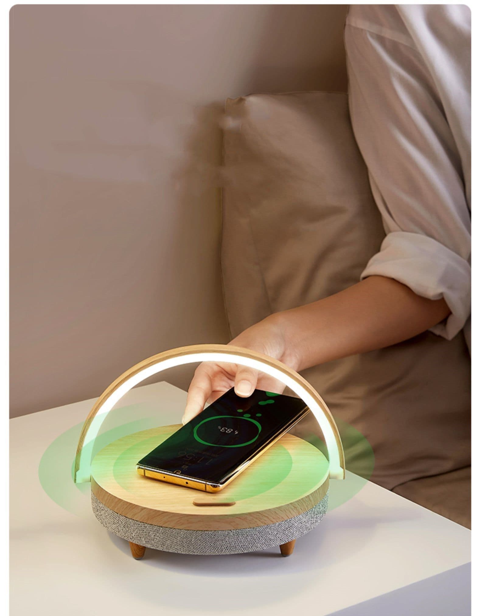 image-Multi-function wireless charging night light