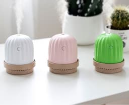 image-Cactus humidifier night light