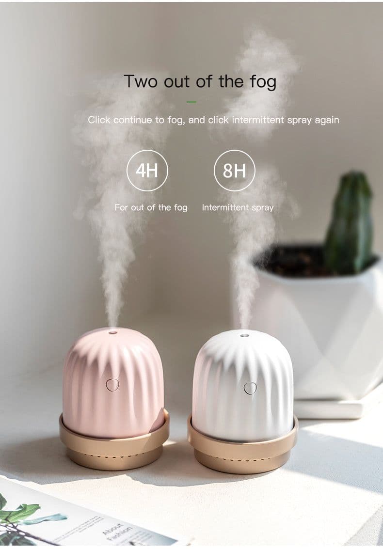 image-Cactus humidifier night light