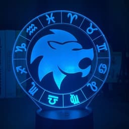 image-Twelve constellations acrylic 3d night light