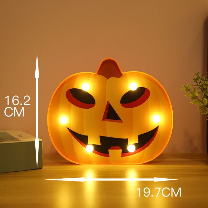 image-Halloween Lights Decoration LED Light Pumpkin Spider Bat Skull Outdoor Decorative Modeling Room Lights Decor Helloween Party