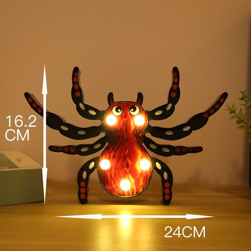 image-Halloween Lights Decoration LED Light Pumpkin Spider Bat Skull Outdoor Decorative Modeling Room Lights Decor Helloween Party