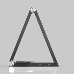 image-LED Triangle Table Lamp Wireless Charging Led Desk Lamps Rechargeable Table Lamps Smart Home Desk Art Light EU US UK Standard