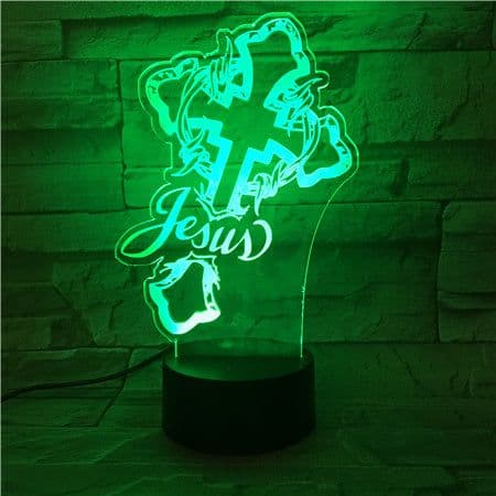 image-Cross colorful lights