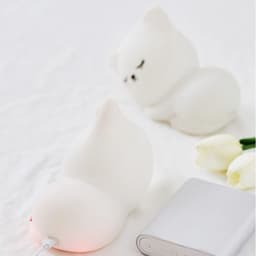 image-Luminous pat atmosphere light usb charging with sleeping silicone gift light