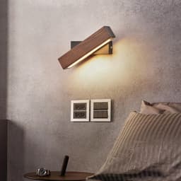 image-Walnut bedroom bedside lamp solid wood aisle