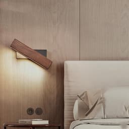 image-Walnut bedroom bedside lamp solid wood aisle