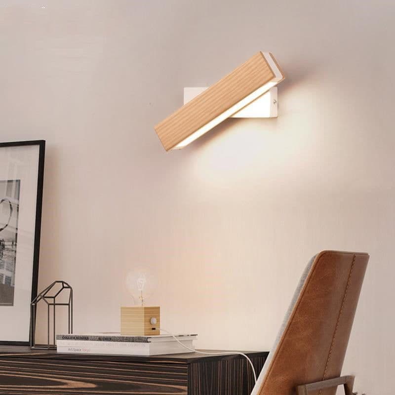 image-Walnut bedroom bedside lamp solid wood aisle