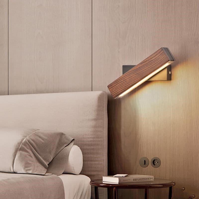 image-Walnut bedroom bedside lamp solid wood aisle