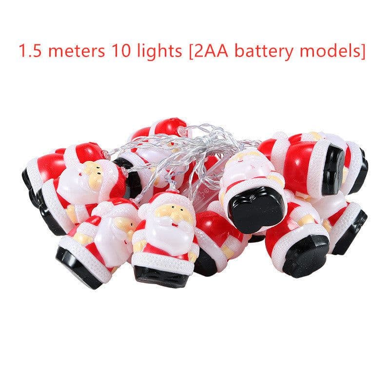 image-Snowman Christmas Tree LED Garland String Lights Snowflakes String Fairy Lights Hanging Ornaments