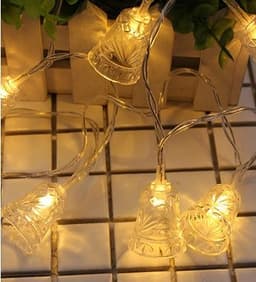 image-Snowman Christmas Tree LED Garland String Lights Snowflakes String Fairy Lights Hanging Ornaments