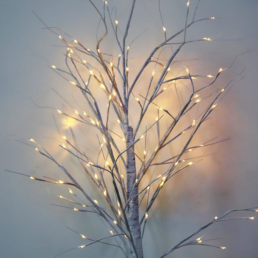 image-Birch tree decoration lights