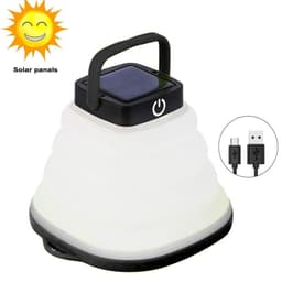image-Collapsible Camping Light IP68 Waterproof Solar Foldable Lantern Solar Tent Lighting USB Rechargeable Outdoor Night Tools