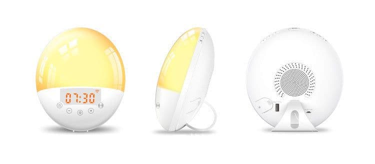 image-wifi voice control smart wake-up light alarm clock sunrise natural wake-up light