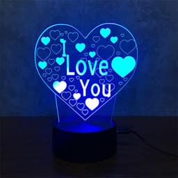 image-I LOVE YOU colorful 3D lights