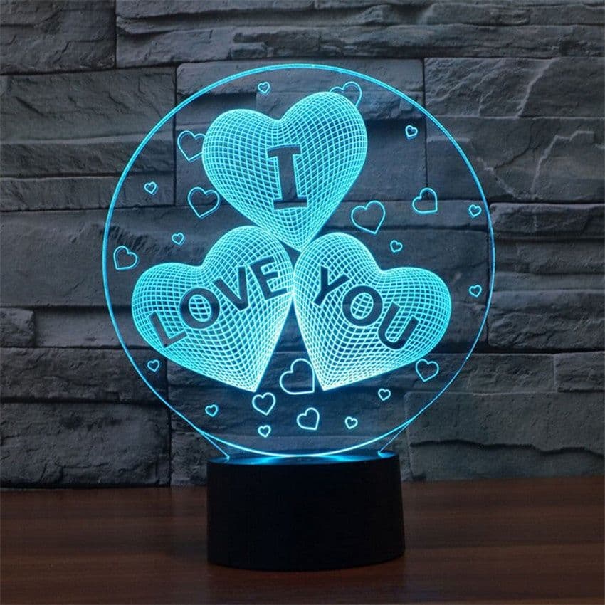 image-I LOVE YOU colorful 3D lights