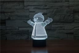 image-Christmas 3D table lamp colorful touch acrylic atmosphere light
