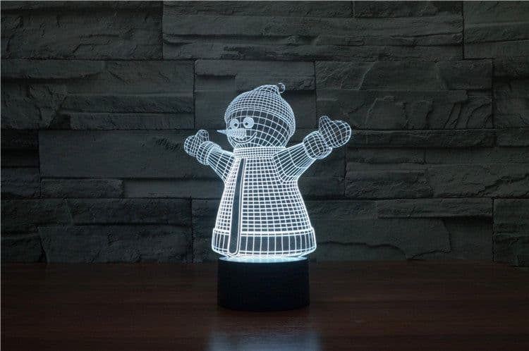 image-Christmas 3D table lamp colorful touch acrylic atmosphere light