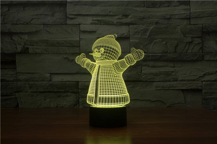 image-Christmas 3D table lamp colorful touch acrylic atmosphere light