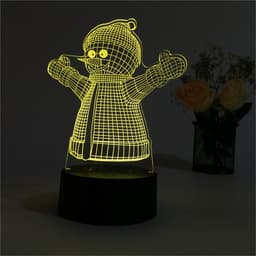 image-Christmas 3D table lamp colorful touch acrylic atmosphere light