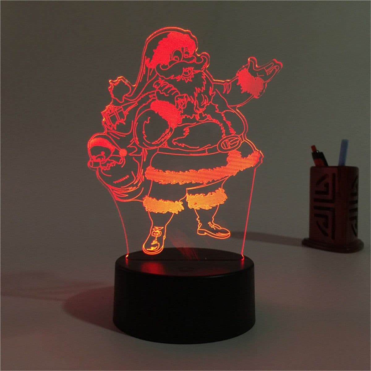 image-Christmas 3D table lamp colorful touch acrylic atmosphere light