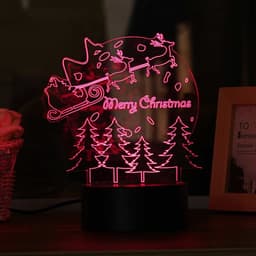 image-Christmas 3D table lamp colorful touch acrylic atmosphere light