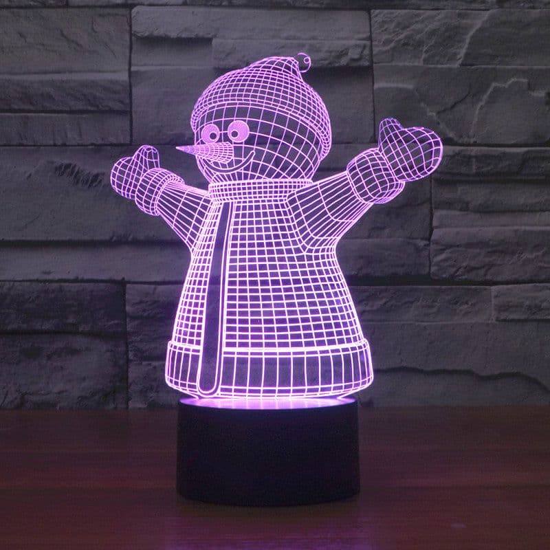 image-Christmas 3D table lamp colorful touch acrylic atmosphere light