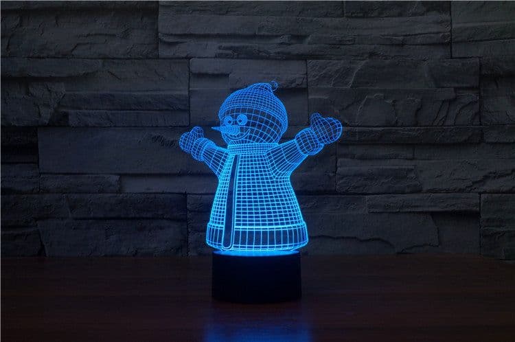 image-Christmas 3D table lamp colorful touch acrylic atmosphere light
