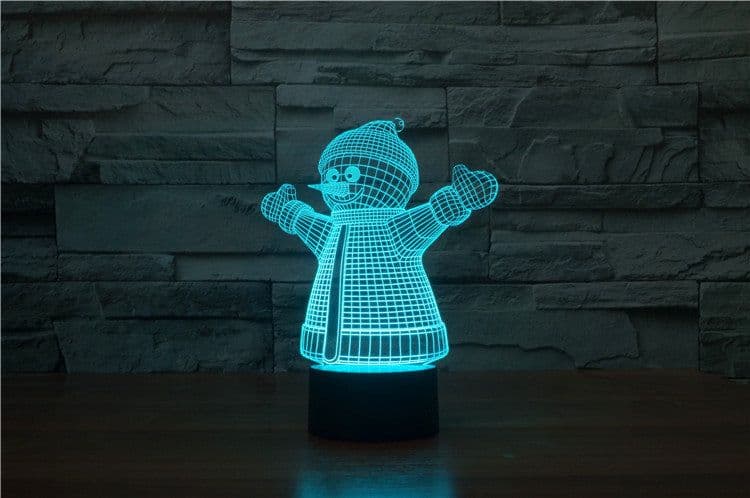 image-Christmas 3D table lamp colorful touch acrylic atmosphere light