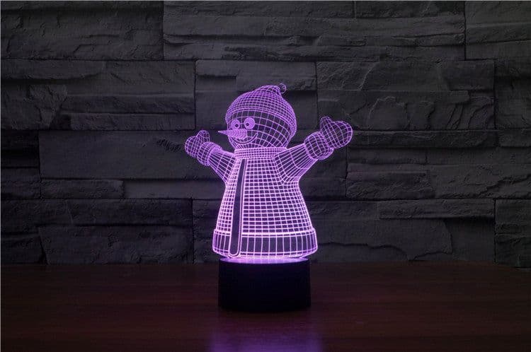 image-Christmas 3D table lamp colorful touch acrylic atmosphere light