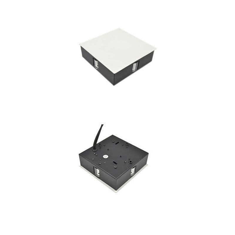 image-Modern simple square round LED aluminum wall light