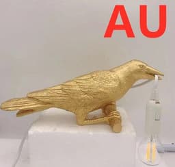 image-Creative Auspicious Bird Resin Wall Lamp Decoration