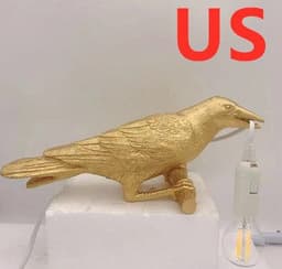 image-Creative Auspicious Bird Resin Wall Lamp Decoration