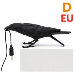 image-Creative Auspicious Bird Resin Wall Lamp Decoration