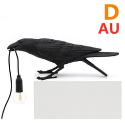 image-Creative Auspicious Bird Resin Wall Lamp Decoration