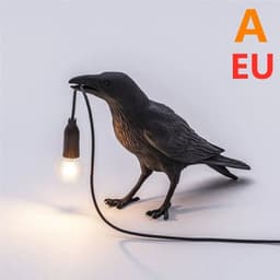 image-Creative Auspicious Bird Resin Wall Lamp Decoration