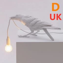image-Creative Auspicious Bird Resin Wall Lamp Decoration