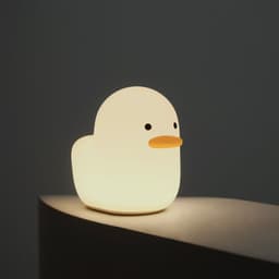 image-Nordic Cute Lovely Cartoon Dull Duck Led Night Light Silicone USB Charging NightLight Holiday Gifts Kids Room Bedside Bedroom