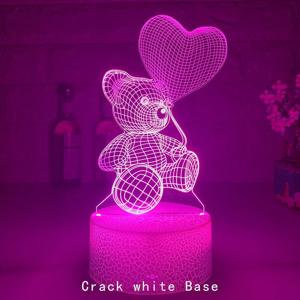 image-3D Lamp Acrylic USB LED Night Lights Neon Sign Lamp Xmas Christmas Decorations For Home Bedroom Birthday Decor Valentines Day Gifts