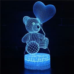 image-3D Lamp Acrylic USB LED Night Lights Neon Sign Lamp Xmas Christmas Decorations For Home Bedroom Birthday Decor Valentines Day Gifts