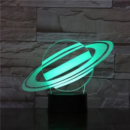 image-Nine planets series 3D small night light touch color changing table lamp
