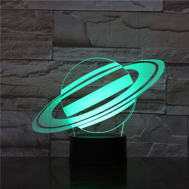 image-Nine planets series 3D small night light touch color changing table lamp