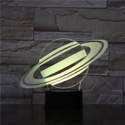 image-Nine planets series 3D small night light touch color changing table lamp
