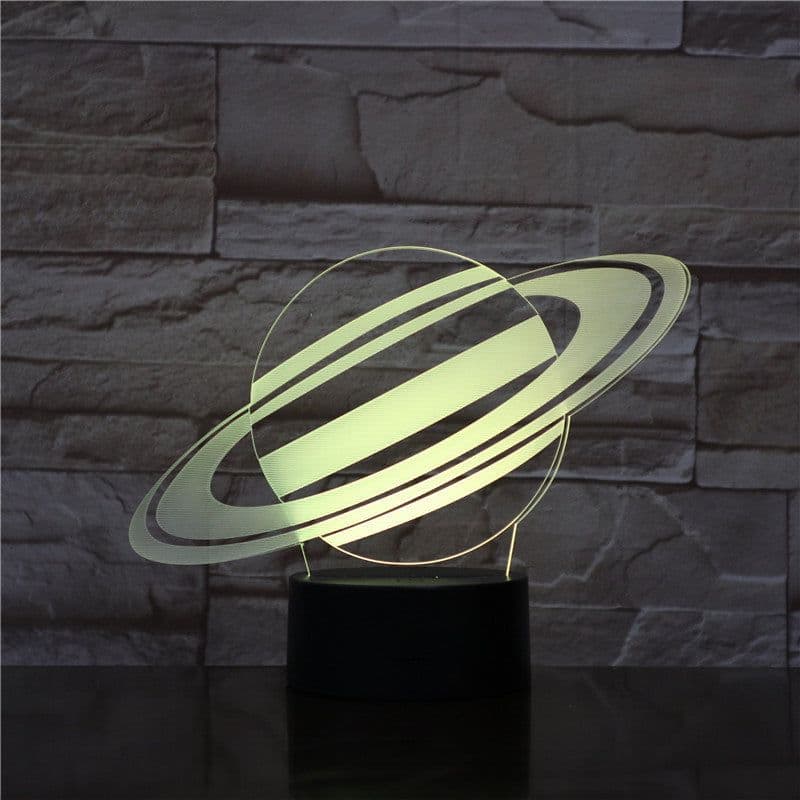 image-Nine planets series 3D small night light touch color changing table lamp