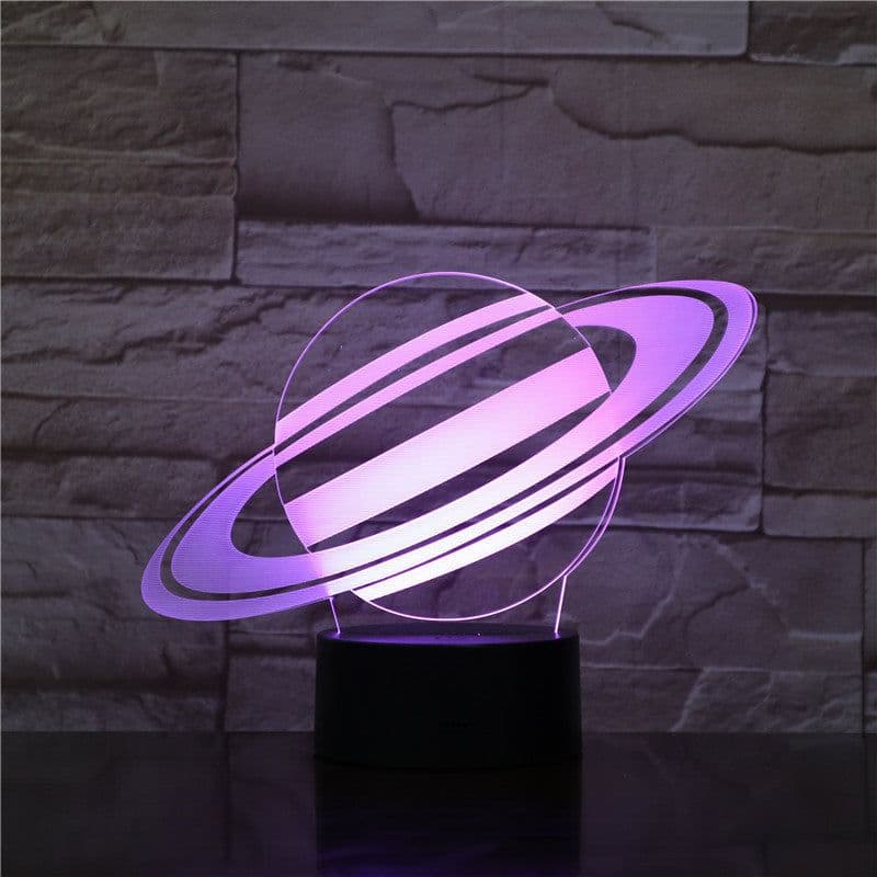image-Nine planets series 3D small night light touch color changing table lamp