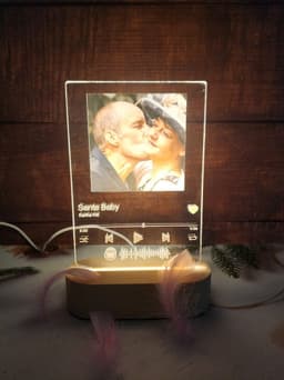 image-Custom Spotify Note Night Light 3D Dimmable USB Power Customized Colrful Photo Home Decor Festival Gift