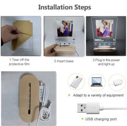 image-Custom Spotify Note Night Light 3D Dimmable USB Power Customized Colrful Photo Home Decor Festival Gift