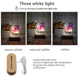 image-Custom Spotify Note Night Light 3D Dimmable USB Power Customized Colrful Photo Home Decor Festival Gift